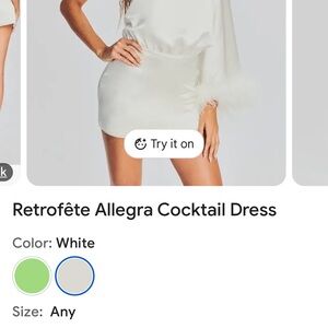 White One-Shoulder Cocktail Dress